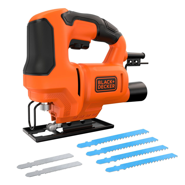 Scie sauteuse 400W​, livrée avec 6 lames 1 adaptateur pour aspirateur