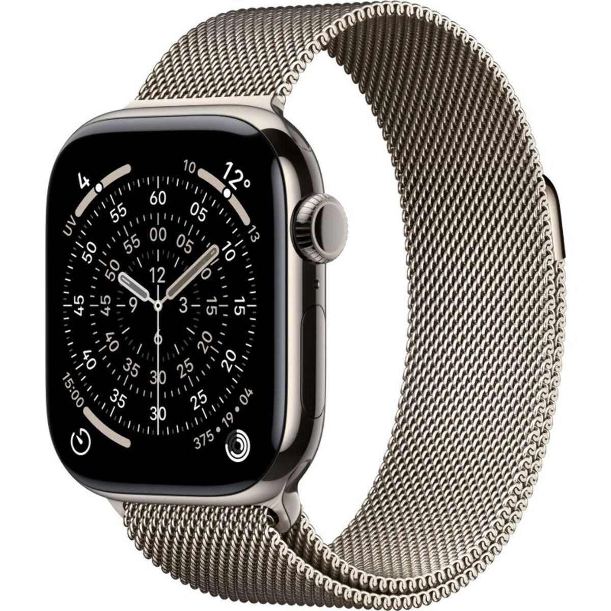 Montre connectée APPLE WATCH 46mm Tit Naturel Milan Serie 11 M/L Cellular