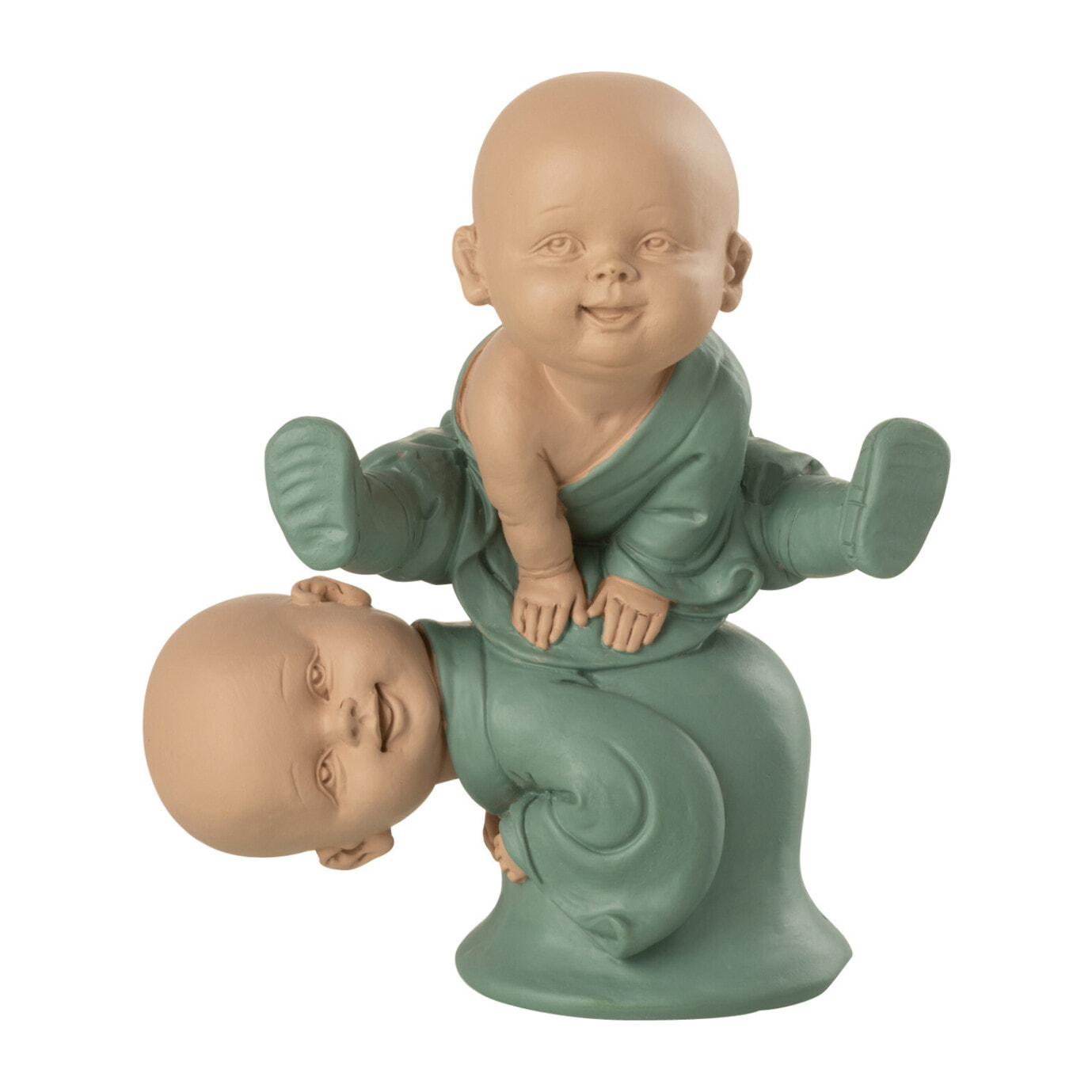 J-Line figurine Moine Saut - polyrésine - vert