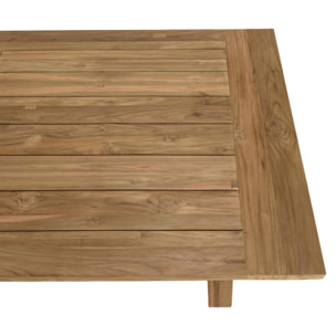 KALLY - Ensemble de jardin en bois teck recyclé et teck 8/10 personnes