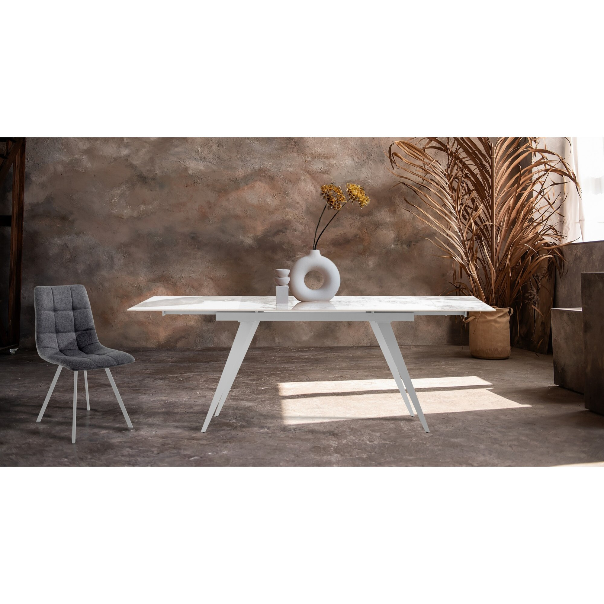 TOMASUCCI Tavolo allungabile MICCIU WHITE - ONICE MARBLE