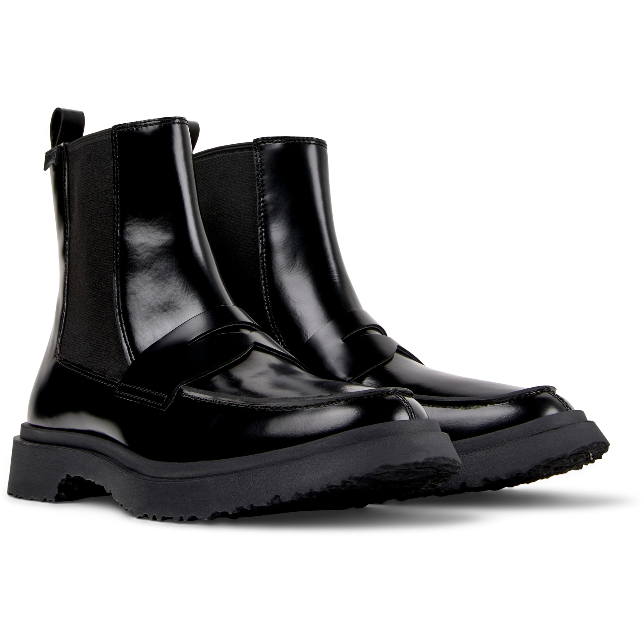 Botines - CAMPER Walden - Negro - Cuero liso
