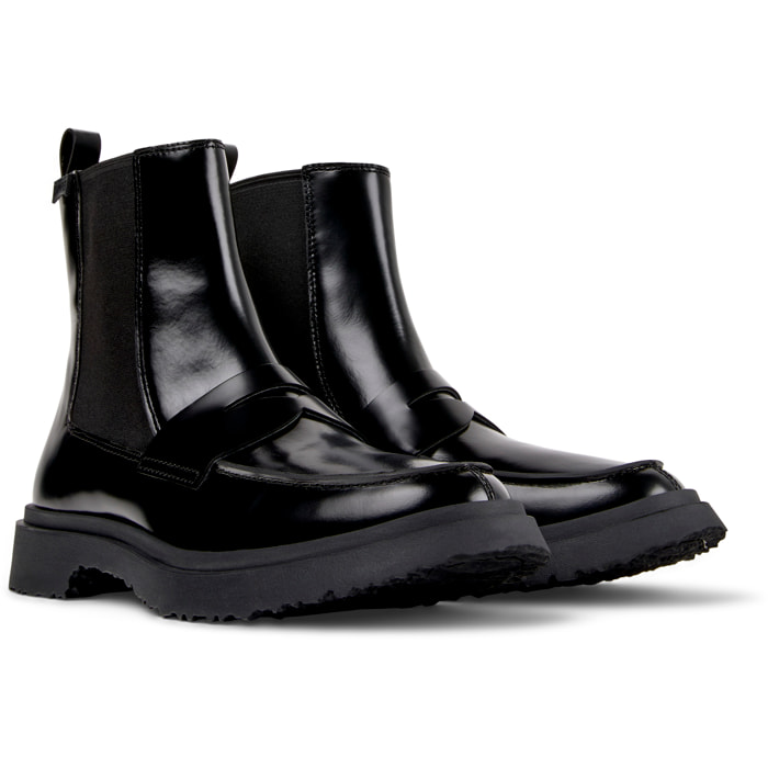 Botines - CAMPER Walden - Negro - Cuero liso