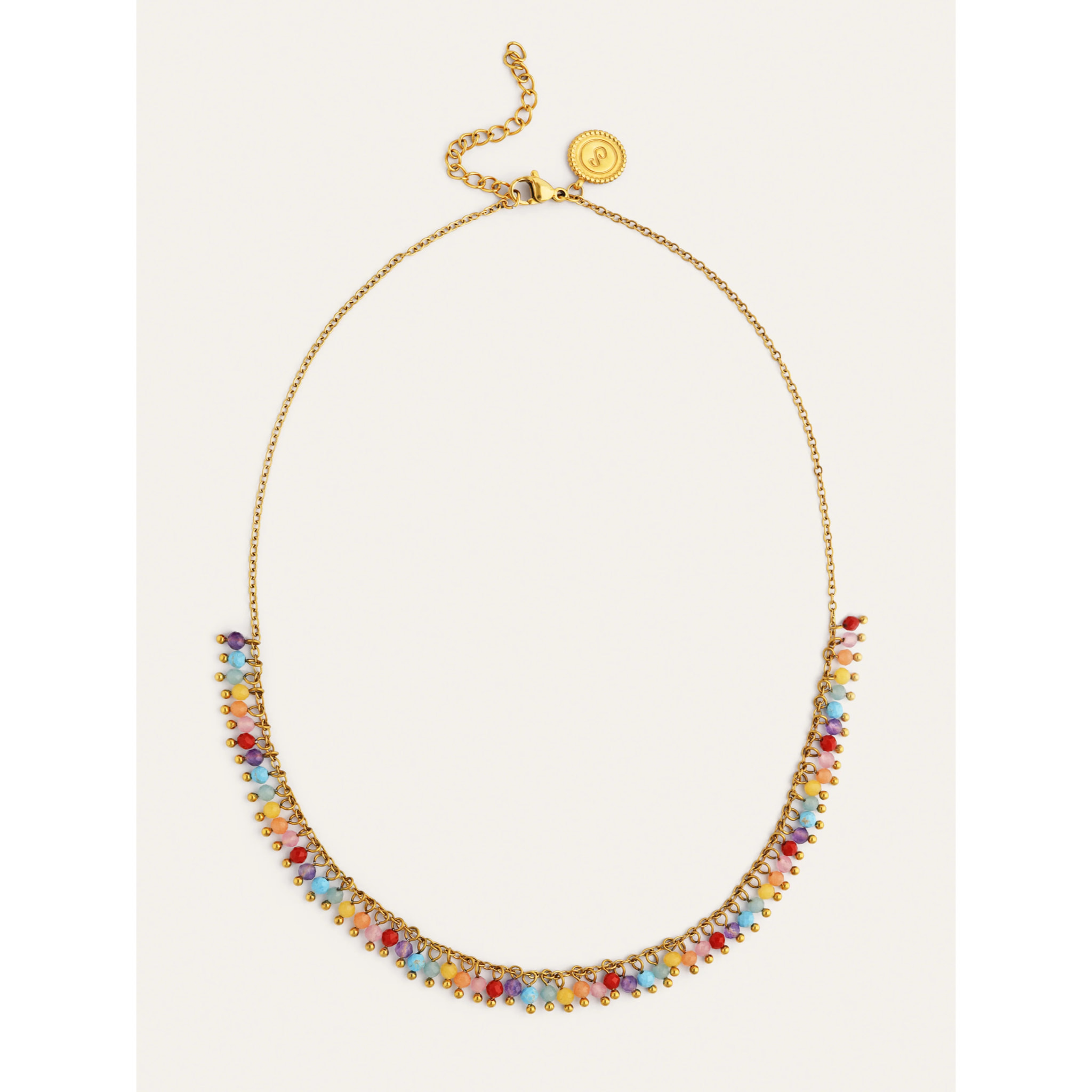 Collana Shamira Full Stones Acciao Placcato Oro