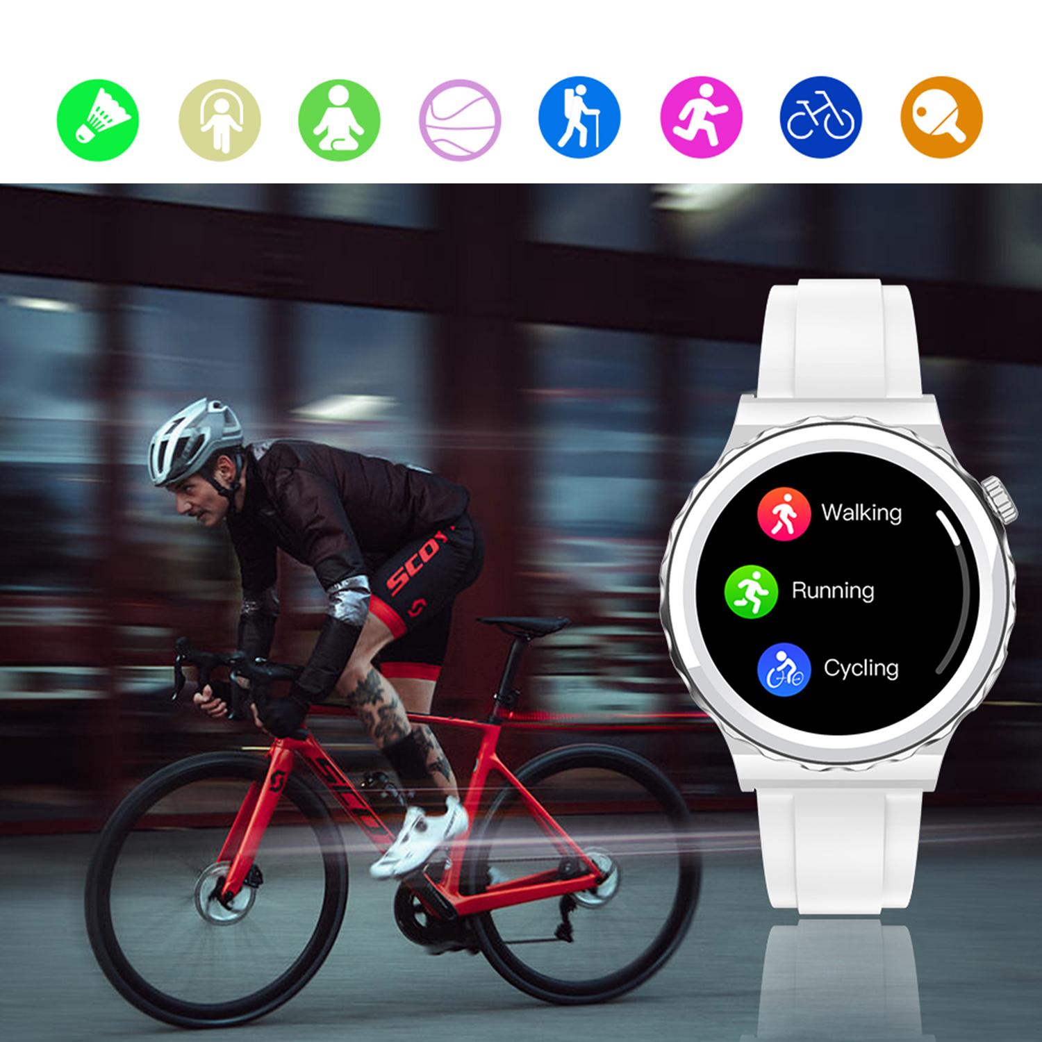 Smartwatch E23 con monitor de tensión y O2 en sangre. 15 modos deportivos, NFC.