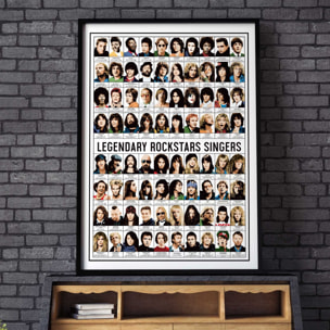 Affiche - Legendary Rockstars Singers - Olivier Bourdereau