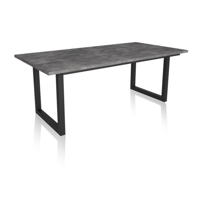 Mesa de comedor Altea 200 Cemento Negro