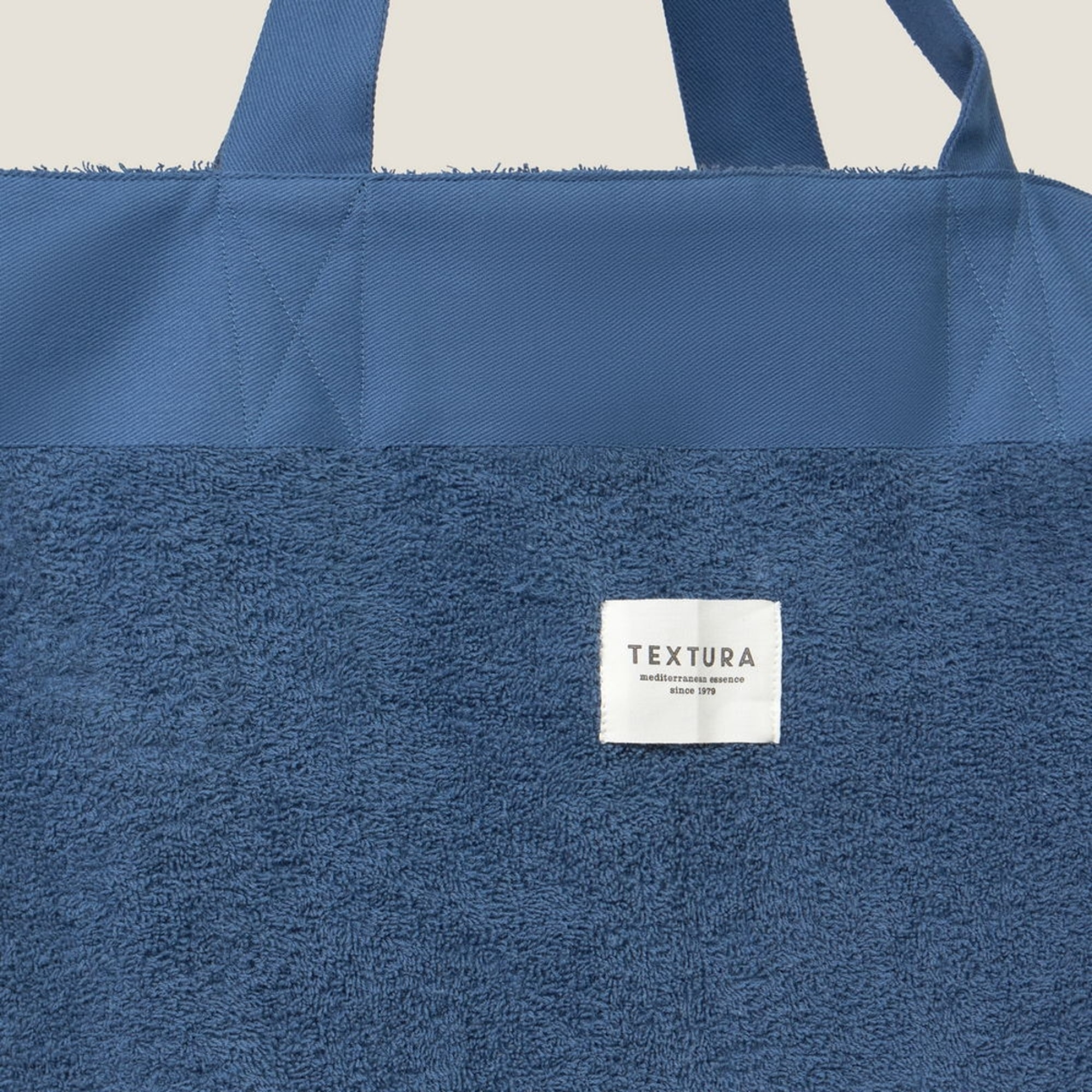 Bolso de playa rizo Riza color azul Algodón y poliéster