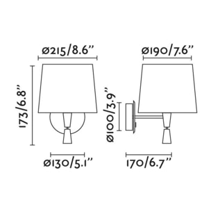 CONGA Lampe applique avec lecteur noire/noire