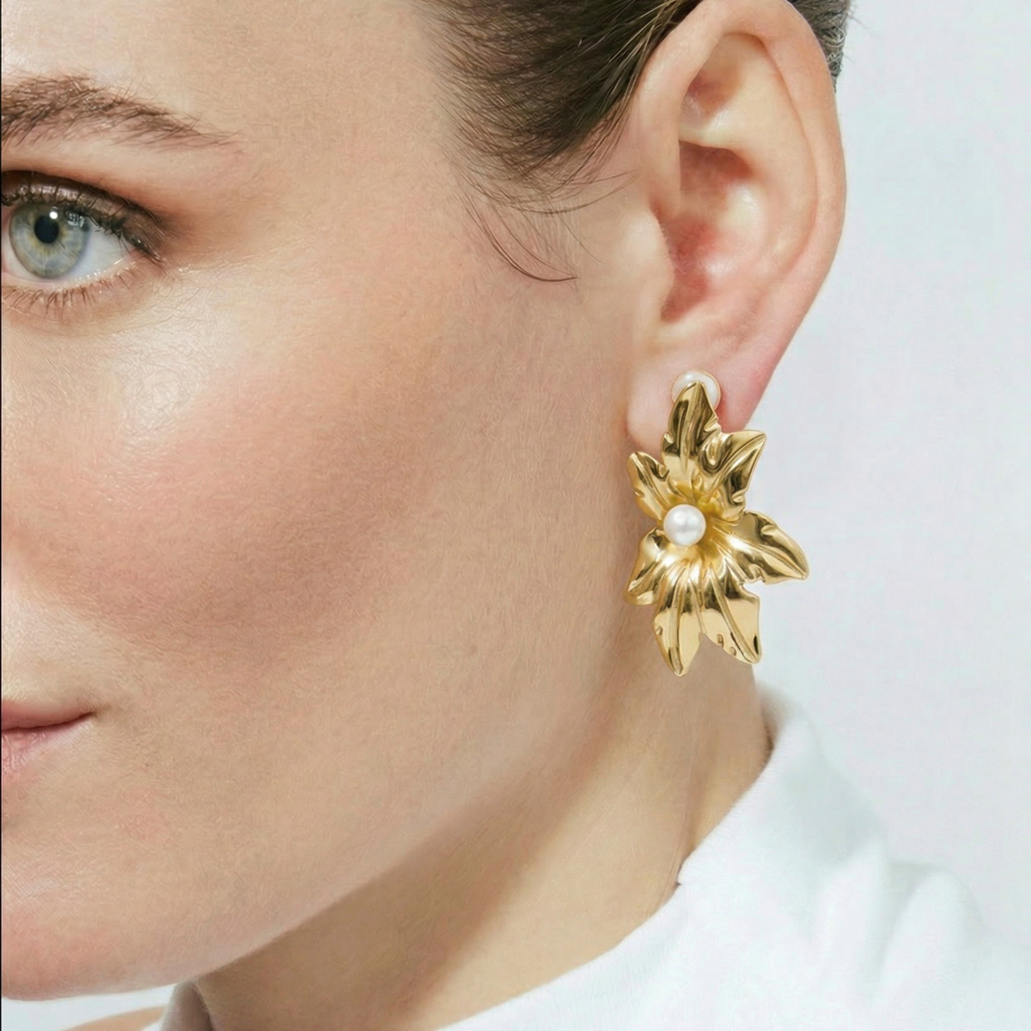 Pendientes Mife acabado oro amarillo 18k