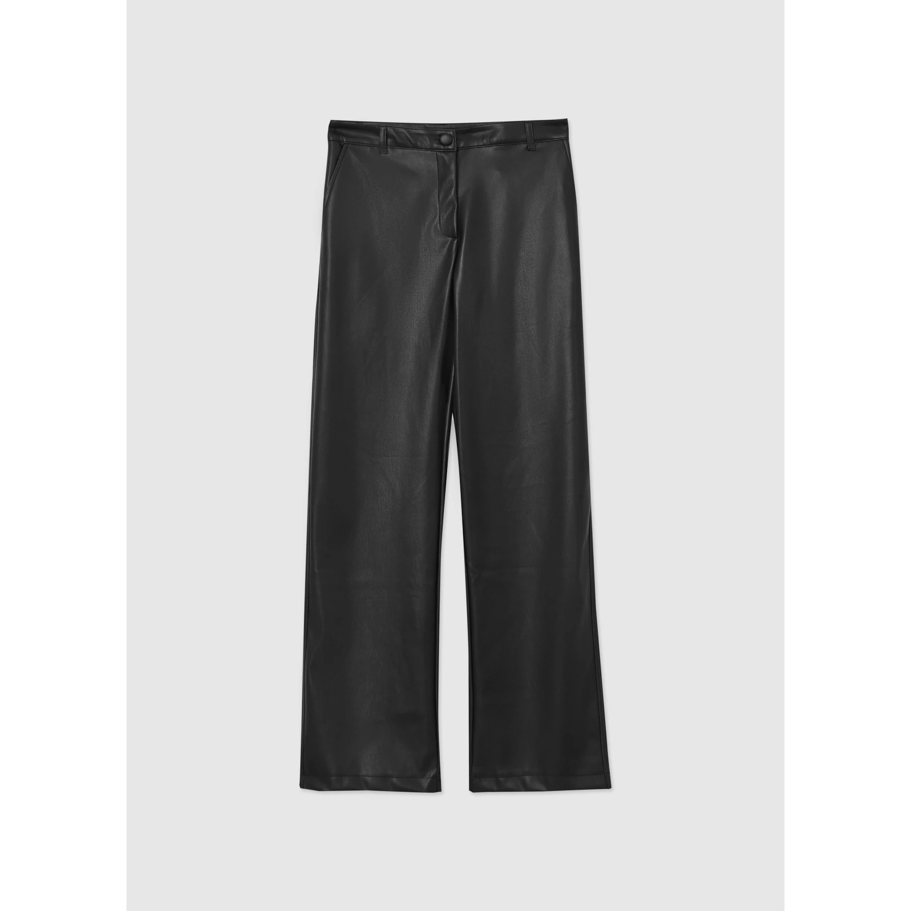 Pantalone palazzo effetto pelle