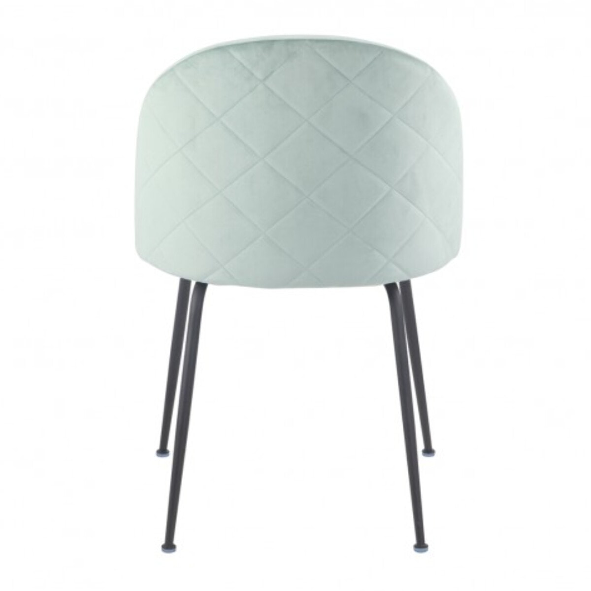 Chaise design en velours dossier capitonné - CLEA