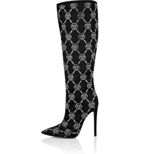 PHILIPP PLEIN Botas Tacón Medio MONOGRAM