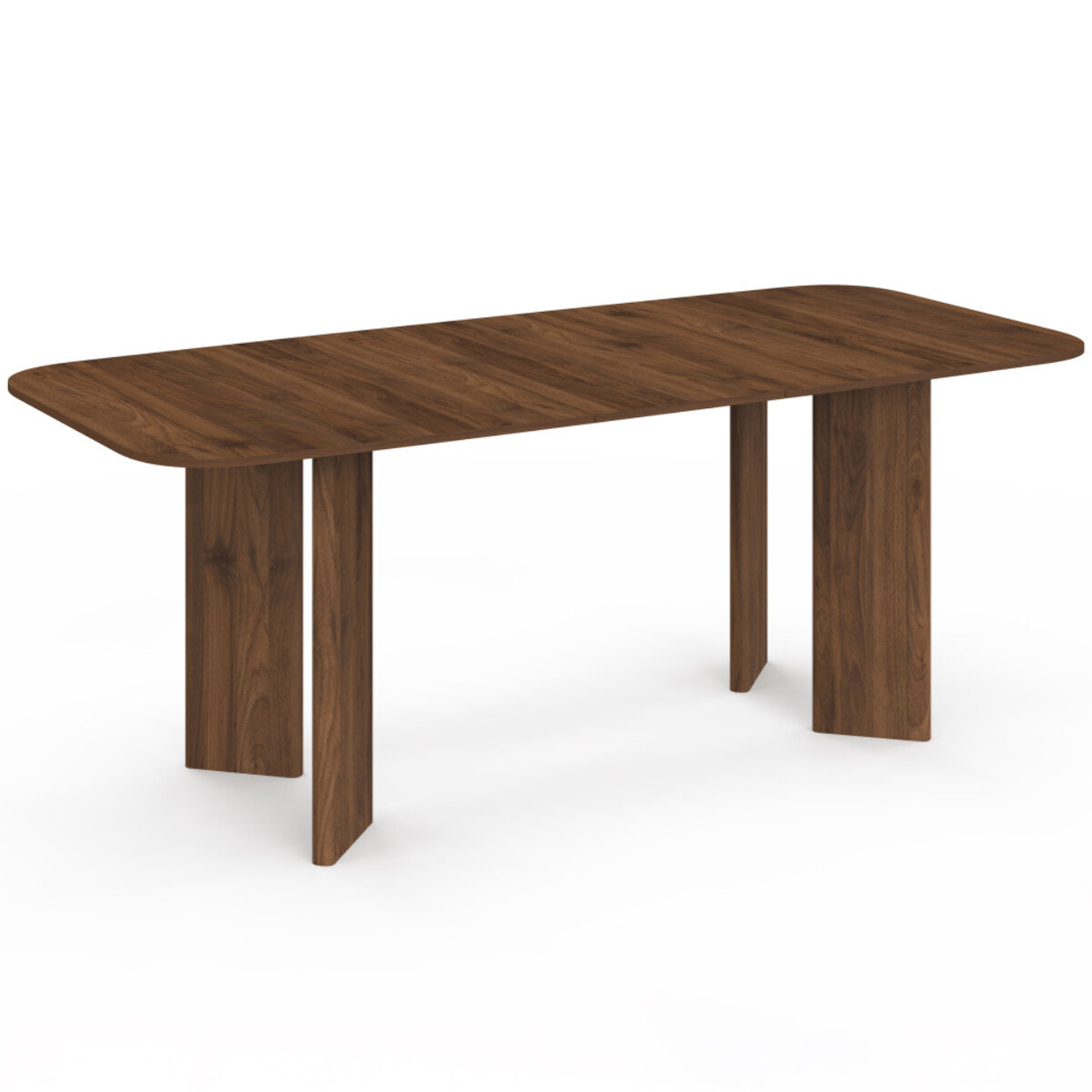 Table à manger extensible Cassia 160-200cm effet noyer