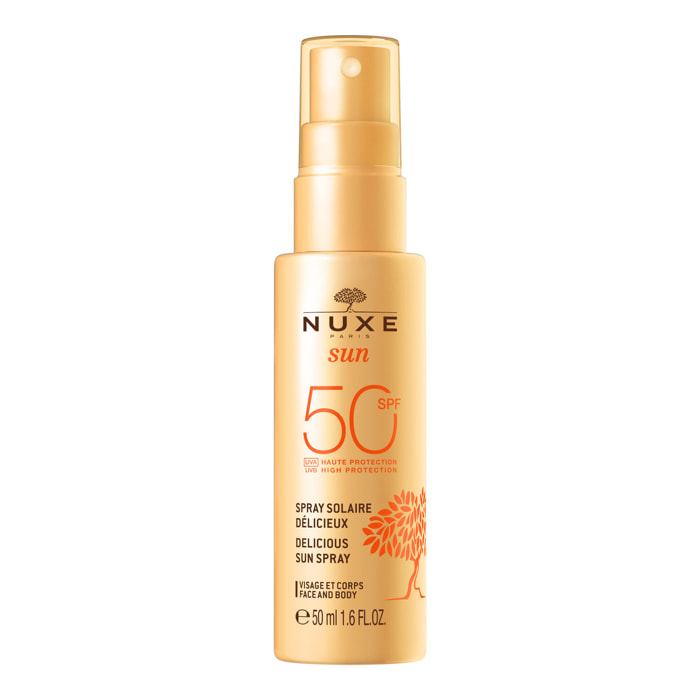 Nuxe Sun SPF50 - Spray Solaire Délicieux haute protection