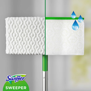 Kit de démarrage Swiffer Dry & Wet : Balai, 8 Lingettes Sèches Et 3 Lingettes Humides