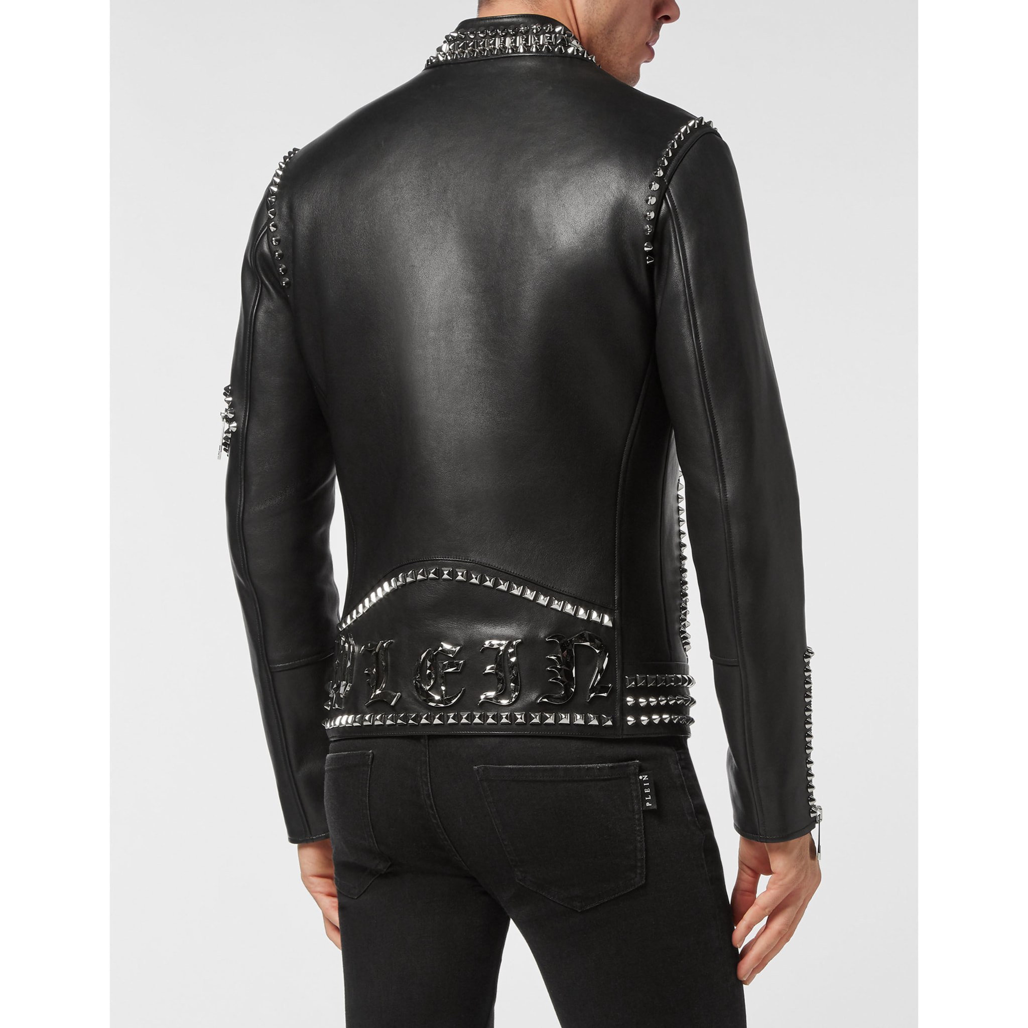 PHILIPP PLEIN Leather Biker