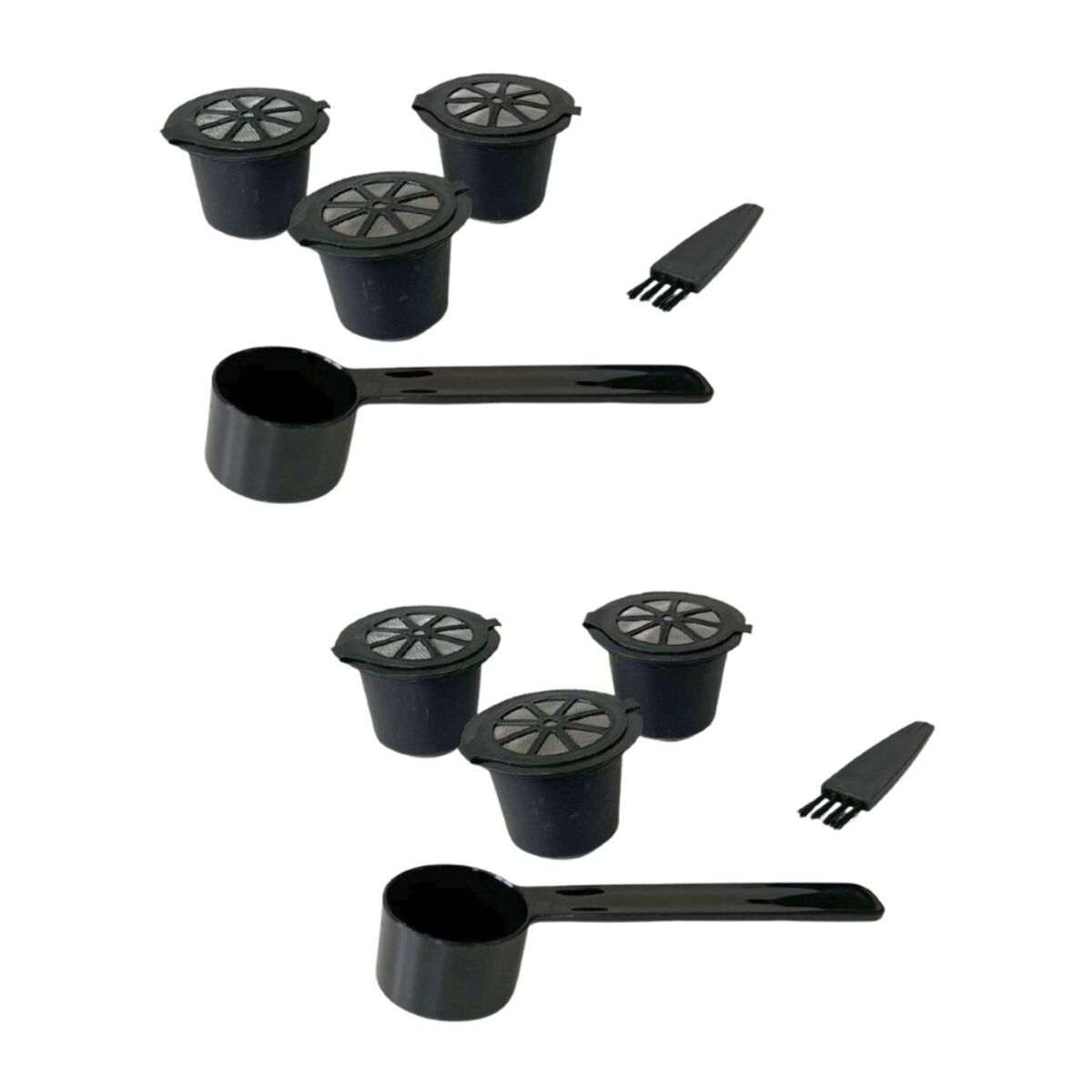 Ensemble de 2 Set de 3 capsules Nespresso réemployables Fackelmann Petit Déjeuner