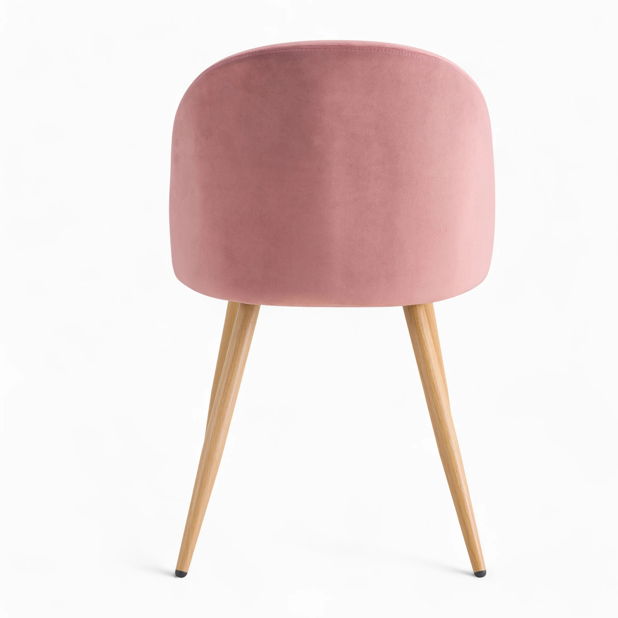 Pack 4 chaises en velours bleu et rose - Cozy