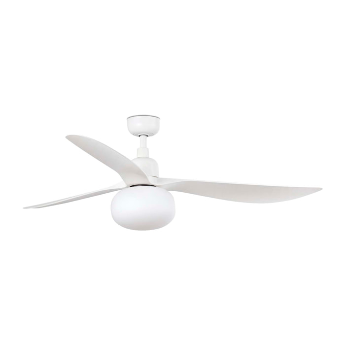 OUTWOOD Ø1500MM BLANCO 3 PALAS IP44 1XE27