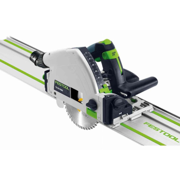 Scie plongeante TS 55 FEBQ-Plus-FS - FESTOOL - Avec lame Ø160 mm Wood + Rail FS1400/2 + Systainer - 577010