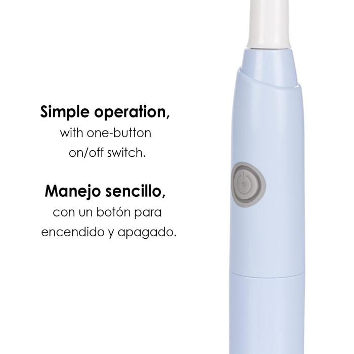 Cepillo dental eléctrico sónico ET03. Incluye 2 cabezales.