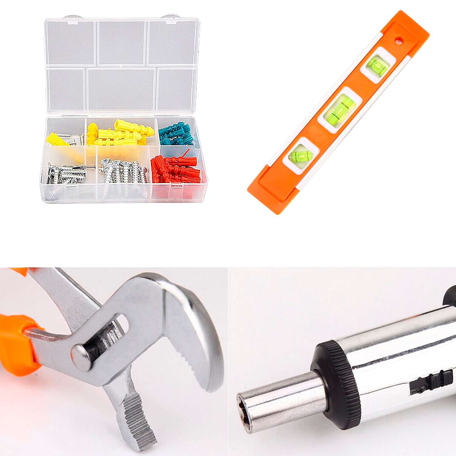 Set di attrezzi domestici con valigetta e 106 pezzi