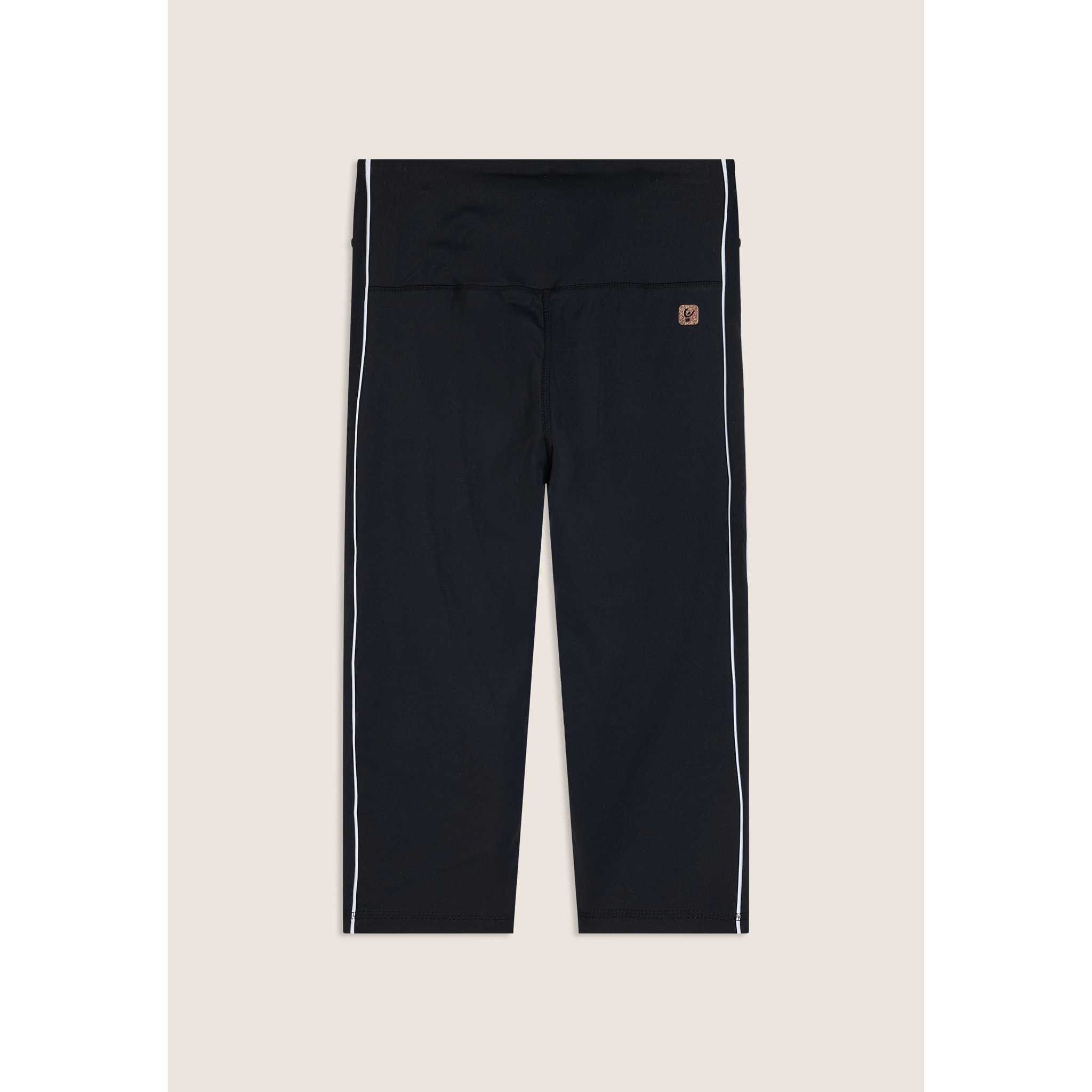 Leggings sport corsaro vita super alta e profili a contrasto