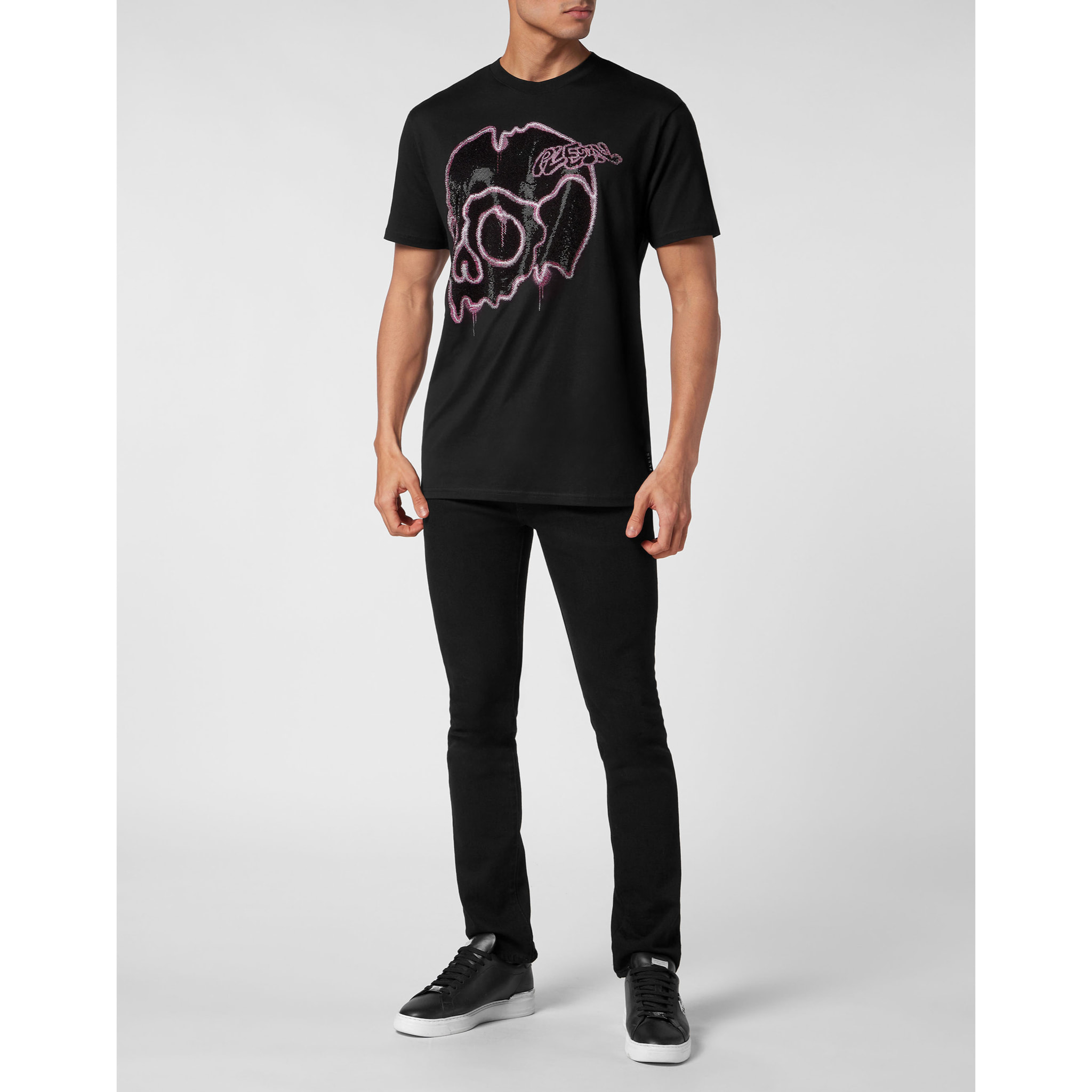 PHILIPP PLEIN Camiseta de cuello redondo SKULL