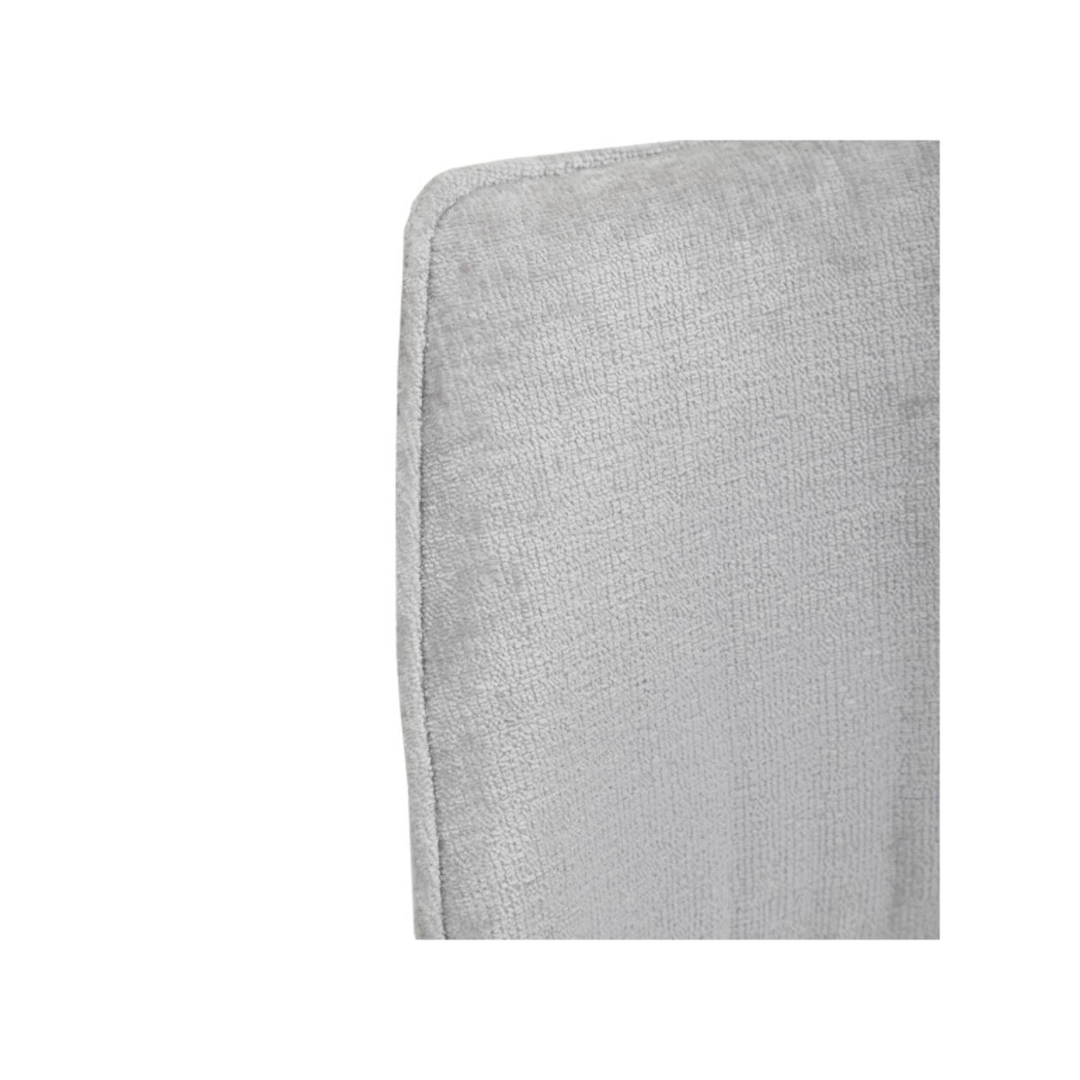 Chaise ergonomique velours et pieds croix métal - 3 coloris - LISBONNE