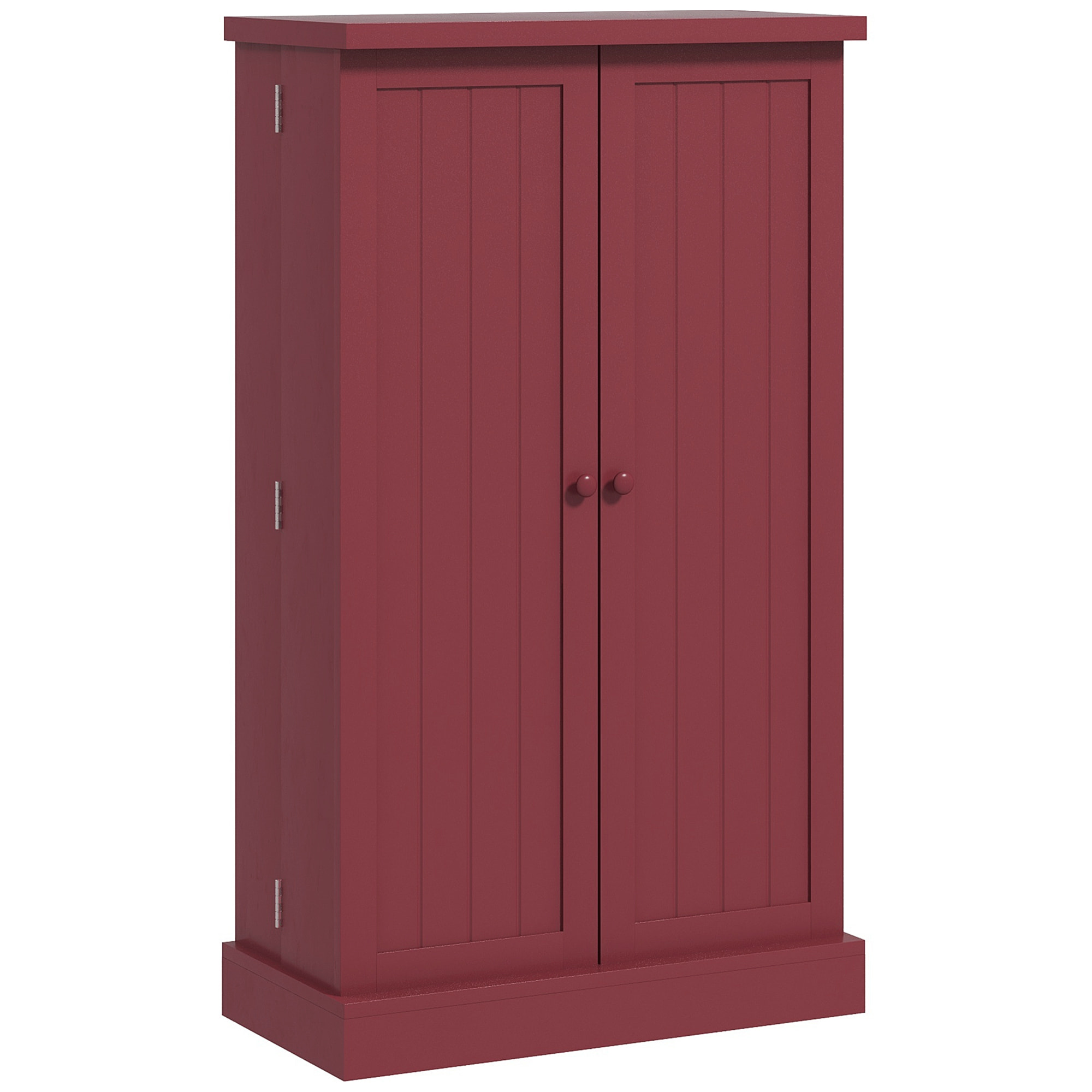 Armoire de cuisine 2 portes total 14 étagères - dim. 60L x 30l x 104H cm - MDF bordeaux
