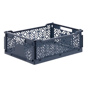 Cagette pliable Arry 40x30cm bleu