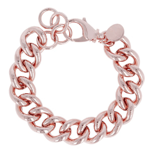 Bracciale a Maglia Grumetta in Golden Rosé Placcato Oro Rosa 18kt