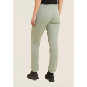 Pantaloni Sportivi in Jersey Pesante con Coulisse e Polsini