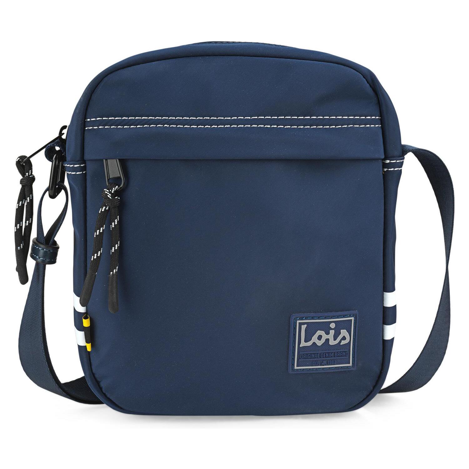 Bandolera Hombre Sintetica Lois Howson Azul Marino