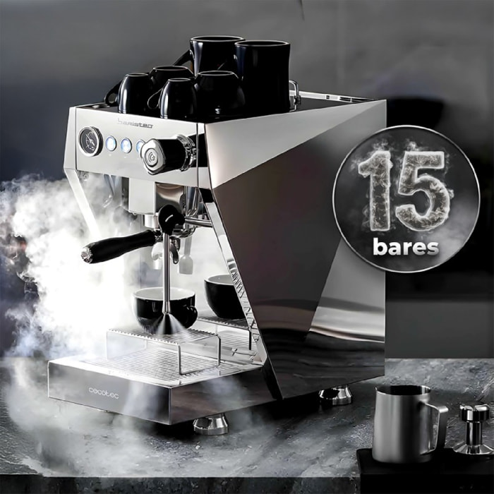Cecotec Machine à café barista Baristeo Brava
