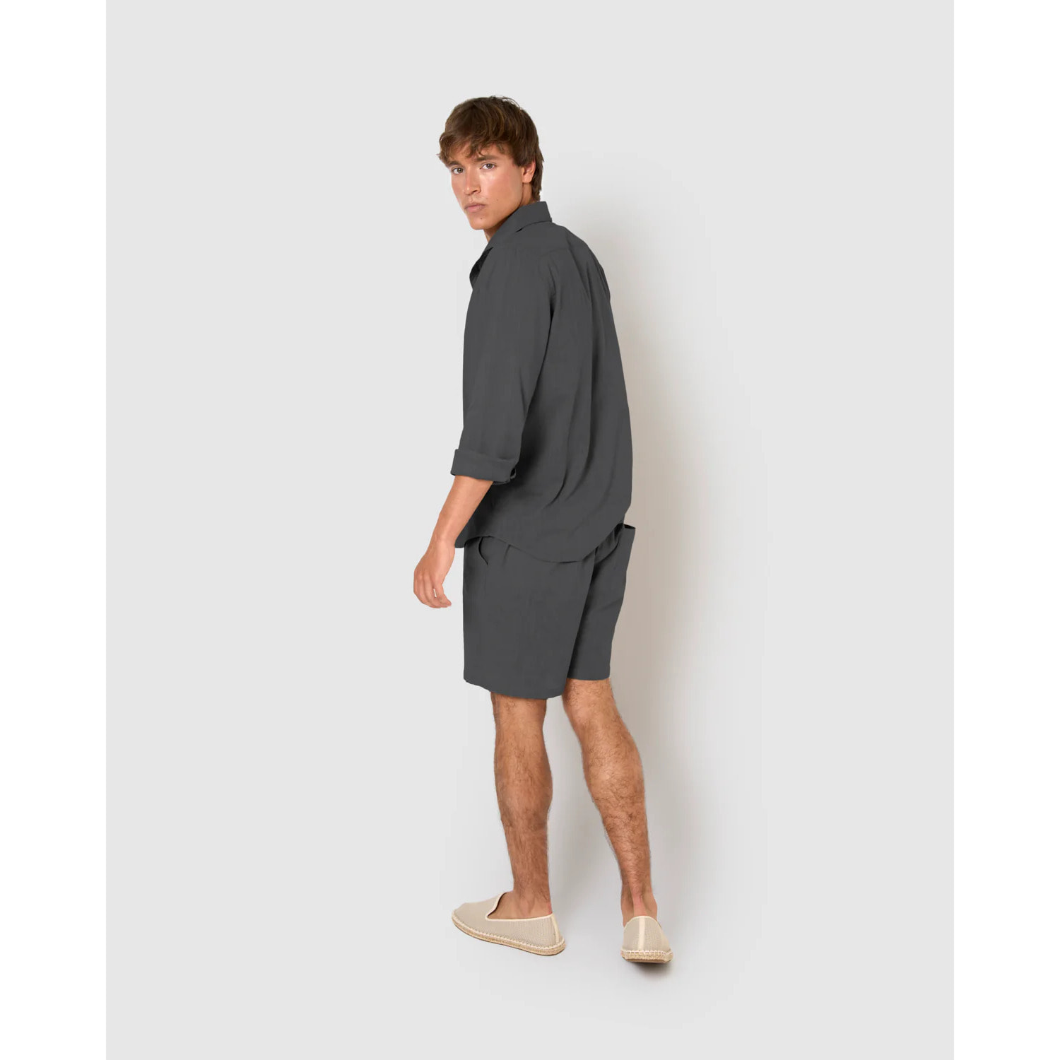 Pantalón corto algodón azul marino