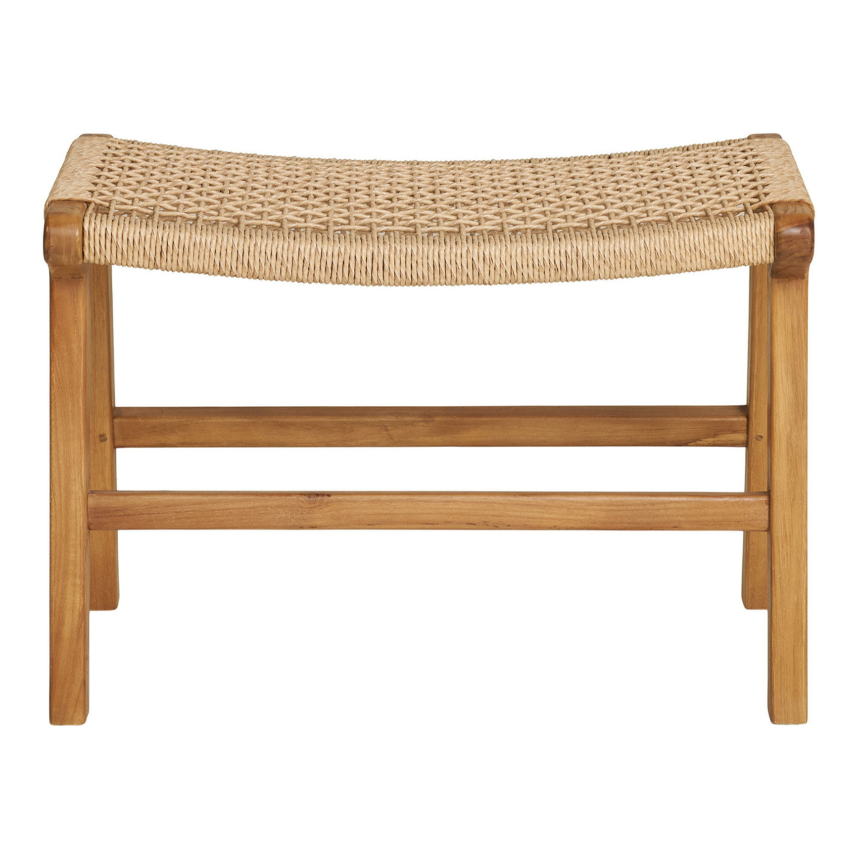 Poggiapiedi Derby in Teak Naturale — 60×40×42 cm