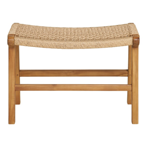 Poggiapiedi Derby in Teak Naturale — 60×40×42 cm
