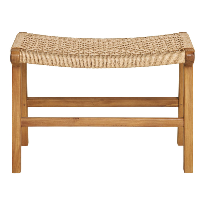 Poggiapiedi Derby in Teak Naturale — 60×40×42 cm
