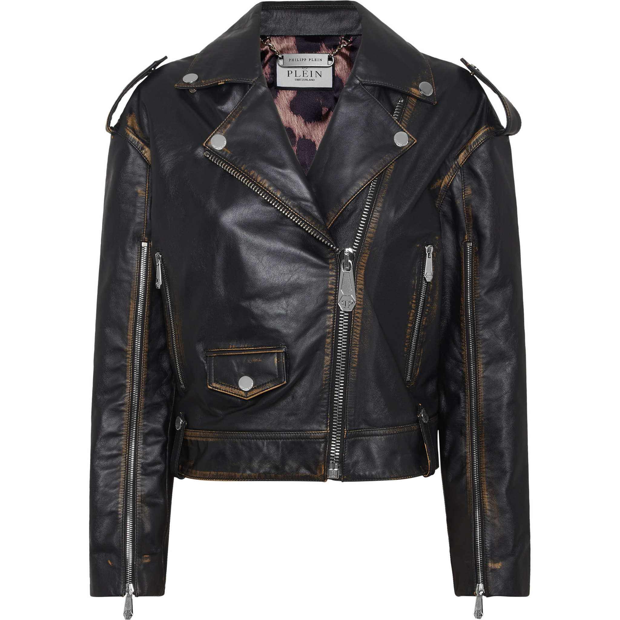 PHILIPP PLEIN Leather Jacket