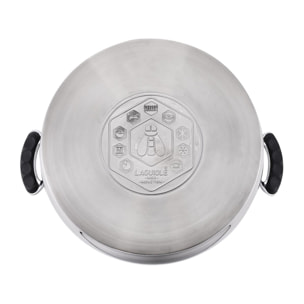 Couscoussier - acier inoxydable 18/8 - argenté