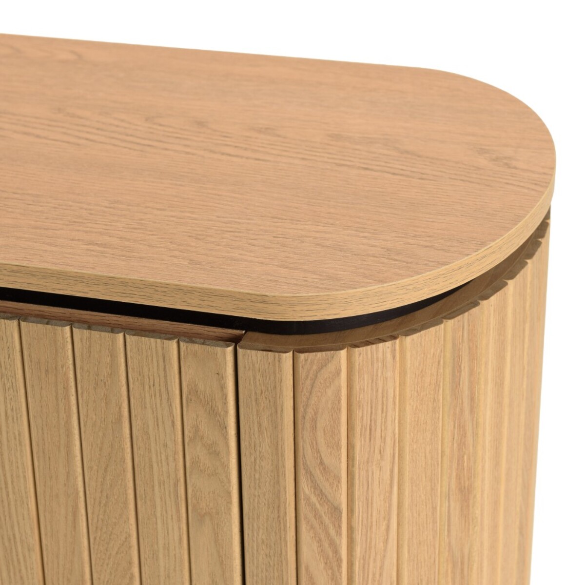 CHARLIE - Table de chevet bois 1 porte style rétro pin marron