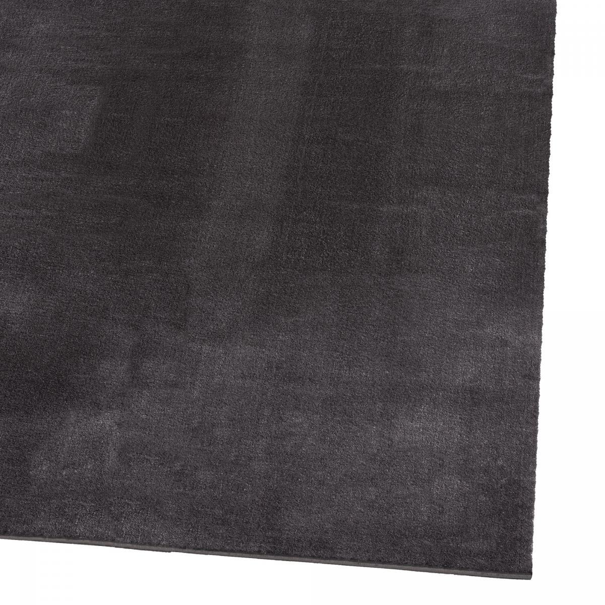 Tapis salon MITA, soft et soyeux, tapis uni à l'aspect Shaggy