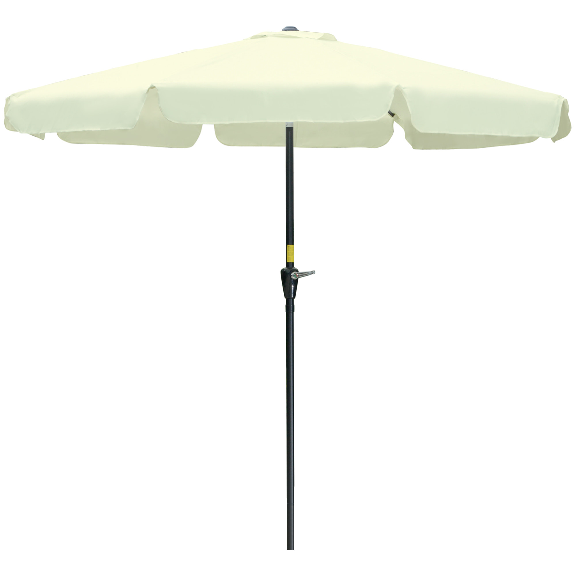 Parasol de jardin inclinable protection UV50+ polyester beige