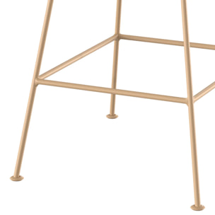 Lot de 2 chaises pour îlot central 66 cm en rotin naturel - Tamara