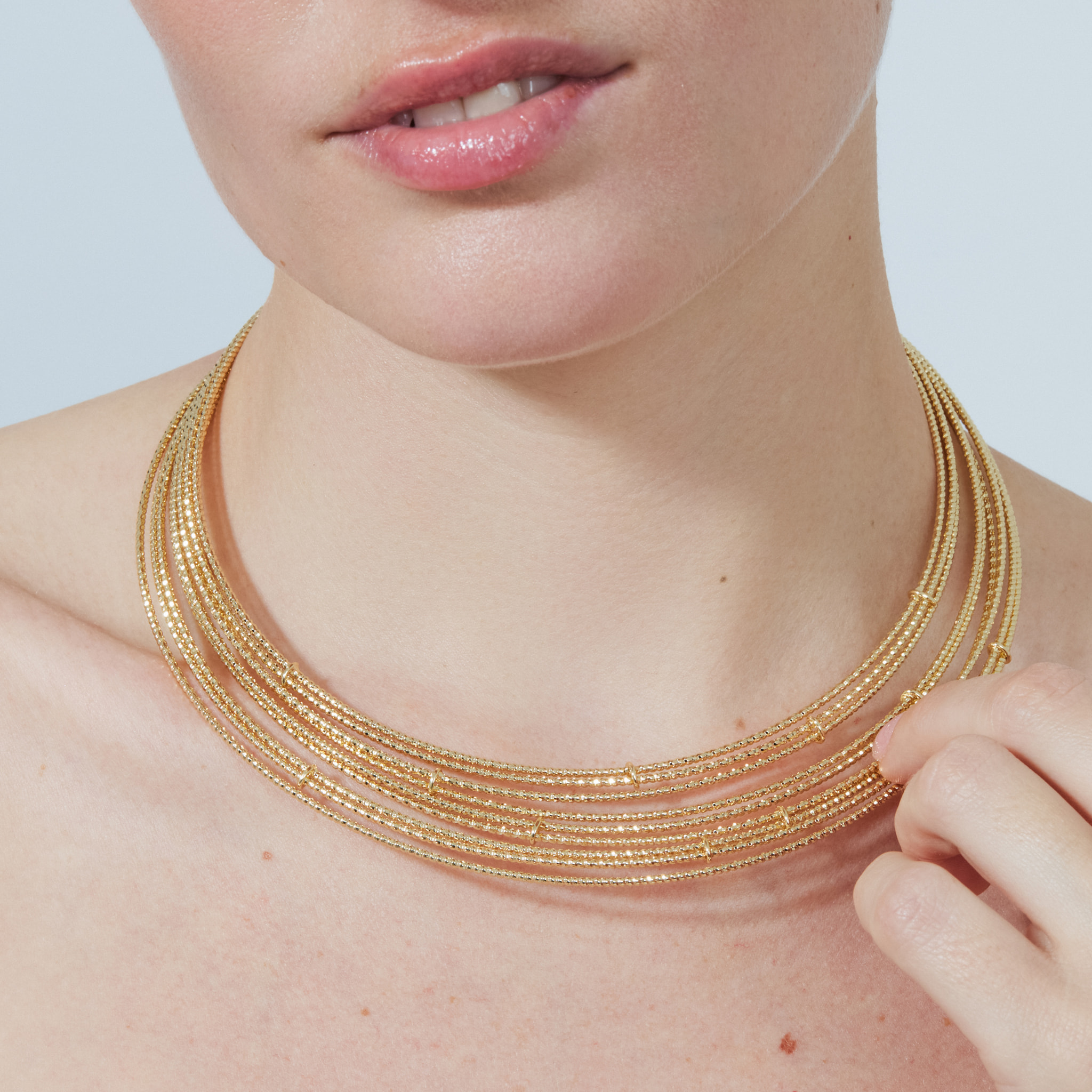 Collar Lisan acabado oro amarillo 18k