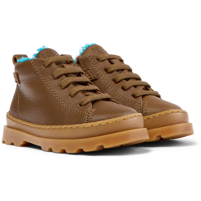 Botines - CAMPER Brutus - Marron - Cuero liso