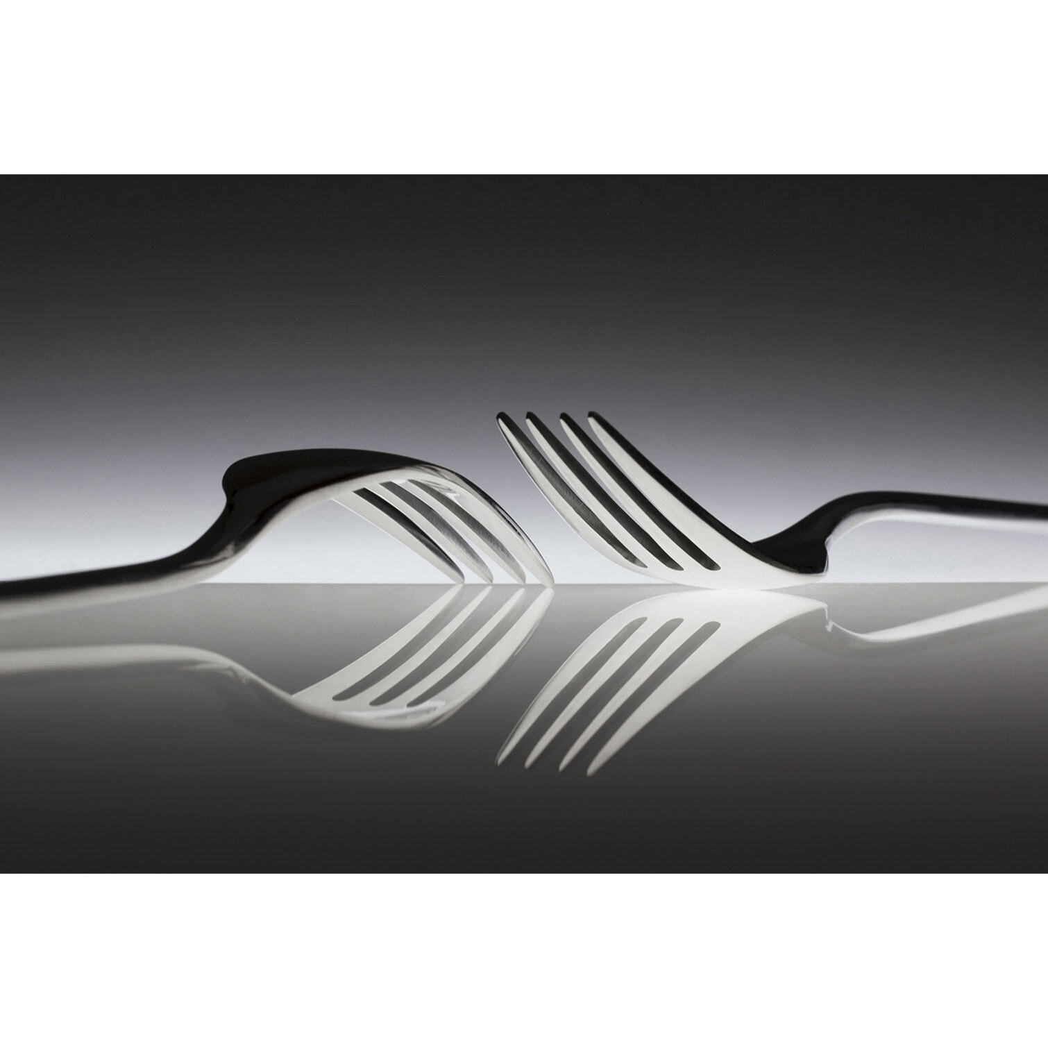 Tableaux cuisine duo de fourchette  Tableau alu Dibond