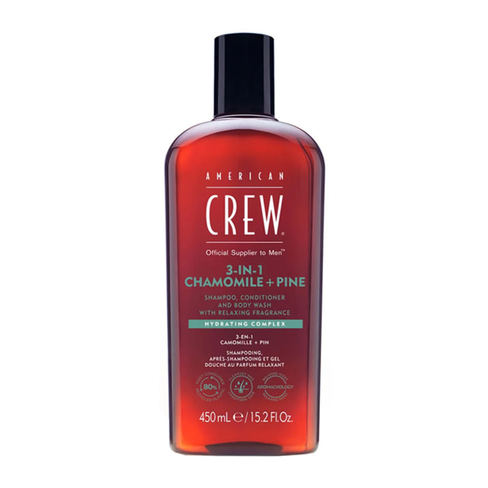 AMERICAN CREW 3 In 1 Chamomile + Pine Shampoo 450ml